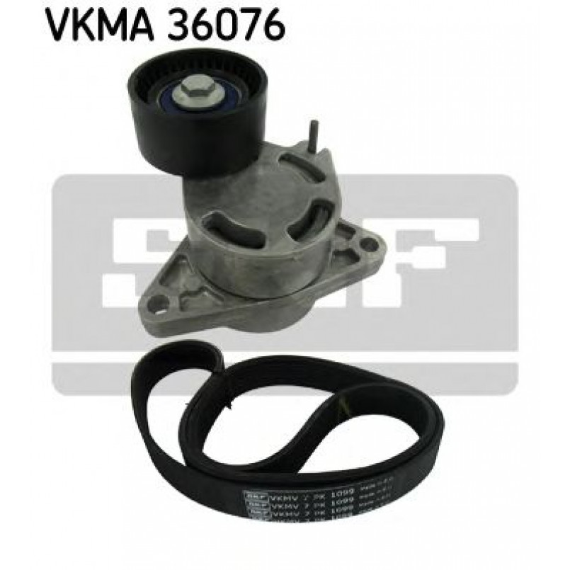 VKMA 36076 SKF Комплект доріжкового ремня (ролик, ремінь)